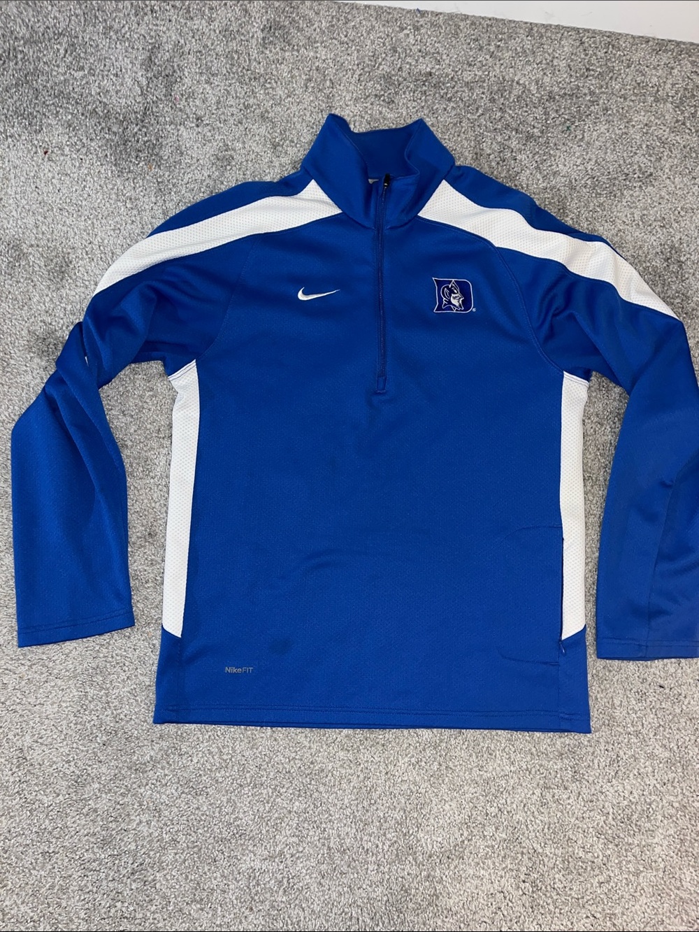 Nike Duke University Blue Devils Basketball Lightweight Hooded Hoodie Sweatshirt